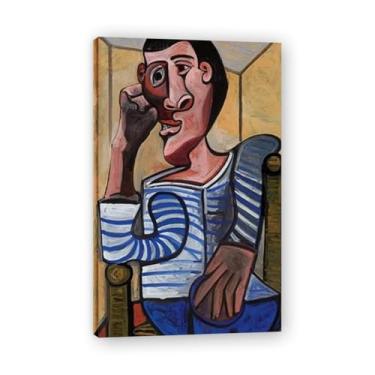 Imagem de Pôster vintage Le Marin de Pablo Picasso – Impressão artística do cubismo, obra-prima do século 259 para decoração de casa e escritório 80 x 128 m