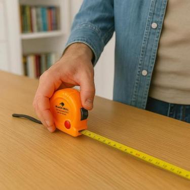 Imagem de Trena Medida Dimensões Largura Madeira Comprimento 10 Metros Profundid