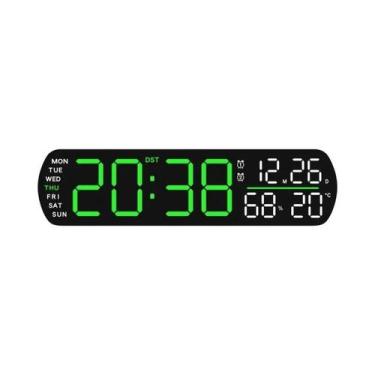 Imagem de Relógio De Mesa Digital LED Com Alarme Duplo, Com Temperatura, Umidade