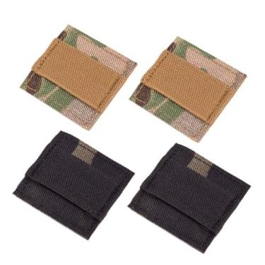 Imagem de Aekvinks Pacotes Táticos Fone de Ouvido Cabo de Armazenamento Placa de Fixação Cabo Braçadeiras Cinta para Capacete Fone de Ouvido Walkie-Talkie Fio Gancho E Loop Adesivo Camo