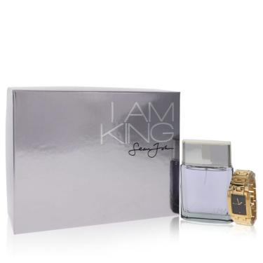 Imagem de Perfume Masculino Sean John I Am King - Kit Presente 100 Ml Eau De Toilette + Watch
