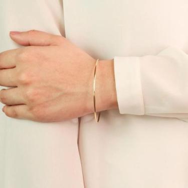 Imagem de Bracelete de Argola Lisa Banhada a Ouro 18 K - DRoss