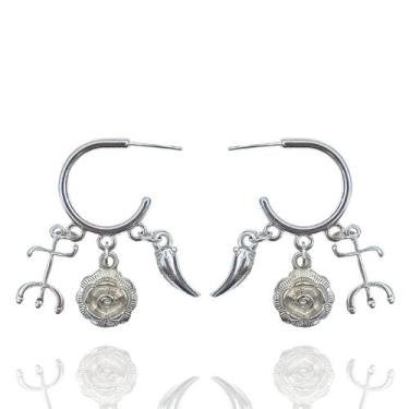 Imagem de Brinco Rosa Pomba Gira - Balaio de Santo