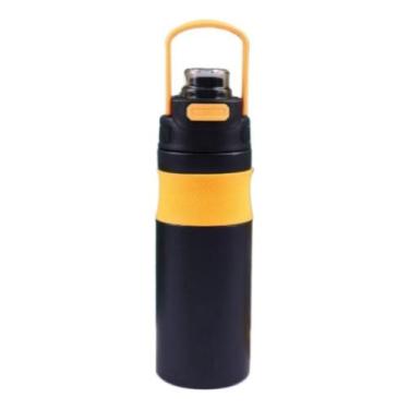 Imagem de Garrafa Térmica Inox 600ml Fashion Tampa Com Alça E Trava - Sem marca,