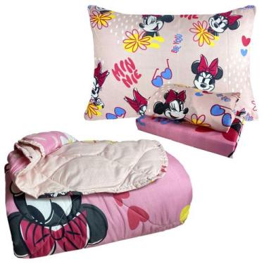 Imagem de Kit Infantil Personagens Jogo De Cama 3 Peças + Edredom Solteiro Leppe