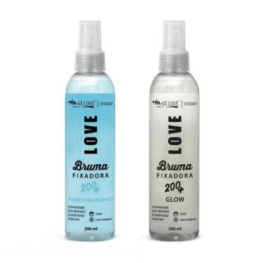 Imagem de Kit Bruma Fixadora Acido Hialurônico e Glow - Pele Seca + Brilho Natur