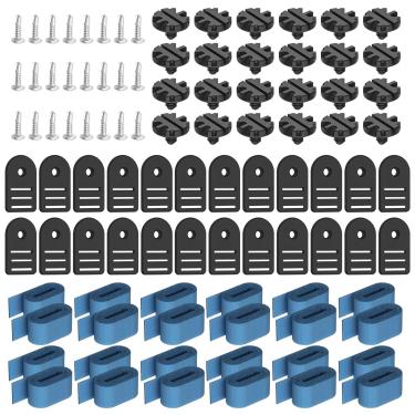 Imagem de Braveboy Kit de fixação de tubo e cobertura solar para rolo de piscina Feh-erguard para piso e acima do solo, FGHDWFASPK Kit de fixação de carretel de tiras de cobertura solar para piscina FG-FASPAK