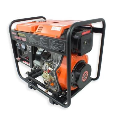 Imagem de Gerador De Energia à Diesel Vge6000d Partida Elétrica Bifásico Bivolt 418cc 47a 6,00kw 6000w 10hp 6,0kw 12h De Autonomia 2 Tomadas