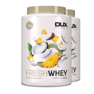 Imagem de Kit 2 Whey Protein Fresh Dux Abacaxi e Coco 900g