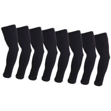 Imagem de Kit 4 Manguitos Mangas Proteção De Braço Térmico Malha Proteçao Uv-Unissex