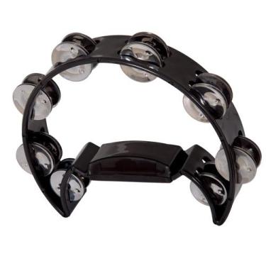 Imagem de Pandeirola / Pandeiro Meia Lua Spanking Preto - Liverpool