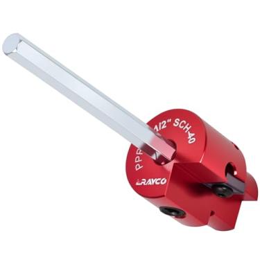 Imagem de ERAYCO Alargador de tubo de PVC de 1/5.1 cm, ferramenta alargadora de encaixe de tubo de plástico, encaixa em brocas padrão de 1/5.1 cm, protetor de encaixe de PVC para tubo ABS SCH40 PVC CPVC