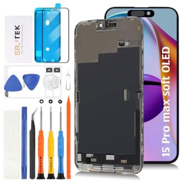 Imagem de Olivechard Tela LCD OLED 15 Pro Max macia [promoção 120Hz + cabo sensor] Substituição para iPhone 15 Pro Max 17.0 cm Display LCD Touch Digitalizador Assembléia A3106 A2849 A3105 A3108 com ferramentas