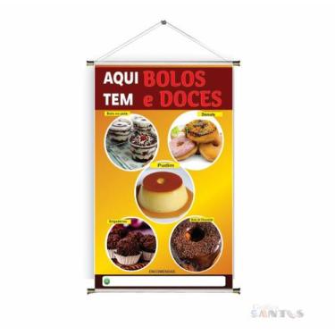 Imagem de Banner pronto Bolo e Doce BA 131 medida 45x70 cm arte pronta
