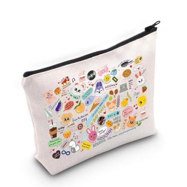Imagem de MEIKIUP Bolsa De Maquiagem Para Grupo K-Pop, Presente Fãs, Cosméticos E Produtos Musicais Da Stay Fandom (Bolsa Stray-K)