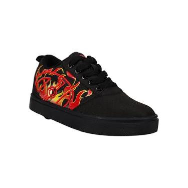 Imagem de HEELYS Tênis infantil unissex com salto com rodas, Preto/vermelho, 21