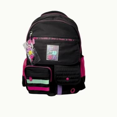 Imagem de Mochila Escolar Luluca Lulike Style Original Clio - Clio Style, Preta