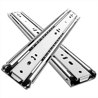 Imagem de Corrediça Trilho Telescópica Larga 45cm Gaveta 40kg Par - Music Shop