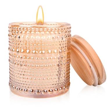 Imagem de Vela de jasmim, velas perfumadas para casa, velas de luxo para mulheres, velas presentes para mulheres, vela de soja natural, 170 g 40 horas de tempo de queima