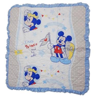 Imagem de Manta De Bebe Matelada Disney 90x90cm - Saida Maternidade - Dugu, Mick