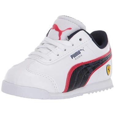 Imagem de PUMA Tênis infantil unissex Ferrari Roma, Puma branco-pavão, 10 Toddler