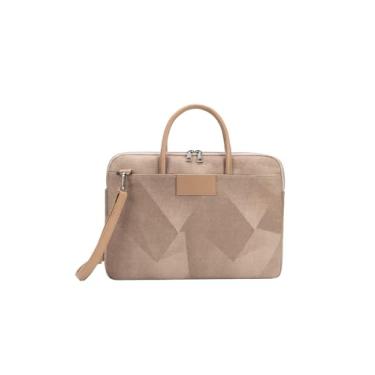 Imagem de Lenna's Bolsa de Mão e Pasta Transversal Pata Notebook com Estilo Executivo Feminina Caqui