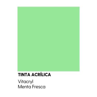 Imagem de Tinta Semibrilho Premium Verdes - Vitacryl, Menta Fresca, 3,6 lts