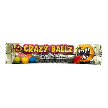 Imagem de Bala Kids Zone Crazy Ballz Azedinha 19g