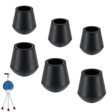 Imagem de DeaHea Bengalas dobráveis com pontas de assento, bengalas de borracha de substituição, protetores de perna e almofadas de ponta, para idosos, bengalas dobráveis com assento, banquinho