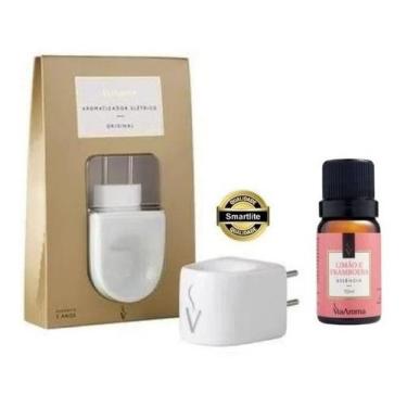 Imagem de Via Aroma Original Difusor Aromatizador Porcelana + Essência Lavanda o