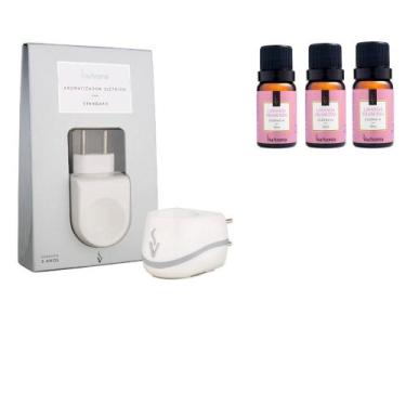 Imagem de Kit Aparelho Aromatizador Elétrico STD + 3 Essencias Lavanda Francesa 