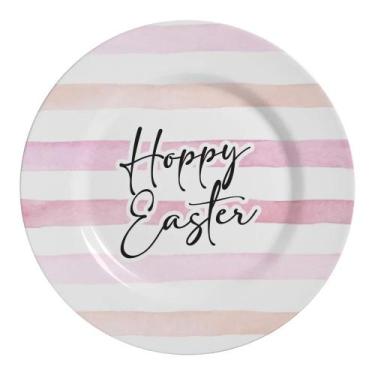 Imagem de Conjunto com 6 Pratos Raso Happy Easter B Pascoa Ø29cm - Alleanza Cerâ
