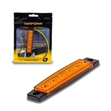 Imagem de Lanterna Lateral Âmbar Caminhão, Trailer, Baú 6 Leds 12/24V - Tarponn
