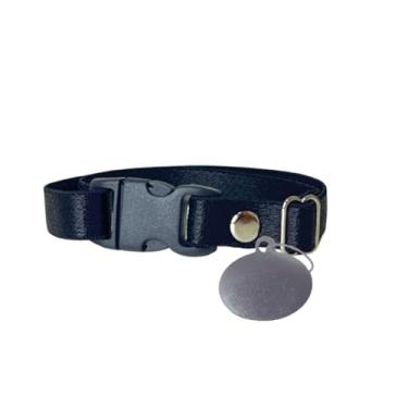 Imagem de Coleira para Gato com Placa de Identificação (PRETO)