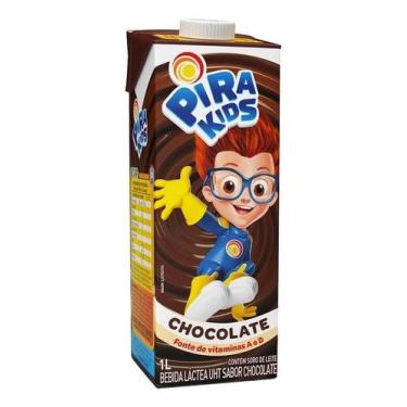 Imagem de Kit c/ 2 Piranjuba Pirakids bebida lactea sabor chocolate 1l - Piracan