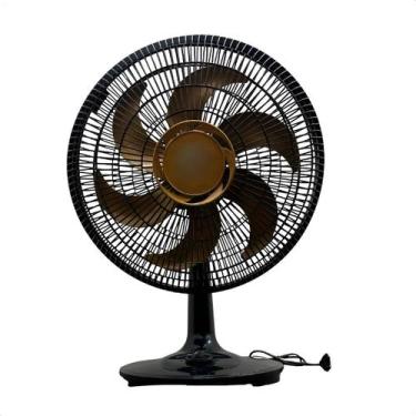 Imagem de Ventilador Turbo Silencioso 6 Pás 40cm Preto Bronze De Mesa 40 Cm Pret