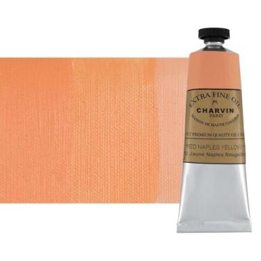 Imagem de Charvin Tinta a óleo extrafina – Tinta a óleo francesa profissional de luxo, exibindo os pigmentos da natureza, consistência cremosa com vivacidade – Tubo único de 60 ml – Amarelo Nápoles avermelhado