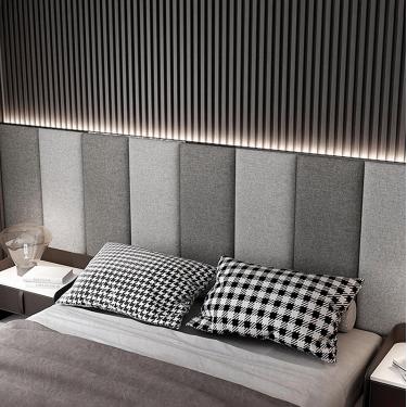 Imagem de Painéis De Parede Acolchoados Estofados Anticolisão 3d Para Painéis De Cabeceira Painel Protetor De Parede Autoadesivo à Prova De Som De 3,2 Cm De Espessura Para Sala De Jogos Dec, E, 150cm