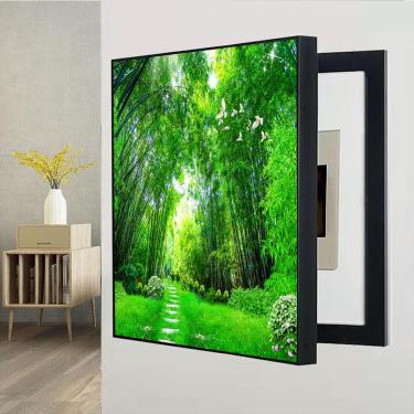 Imagem de 001,60 * 70 cm, cobertura do medidor elétrico interior, pinturas ocultas do painel elétrico, cobertura decorativa do painel elétrico - ocultar medidor caixa do medidor elétrico pintura de