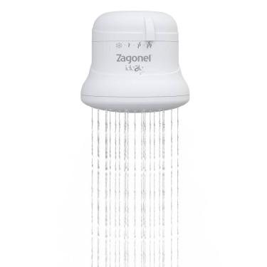 Imagem de Ducha Ideale Plus 4 Temperaturas Branco Blindada Zagonel 5500W 127v