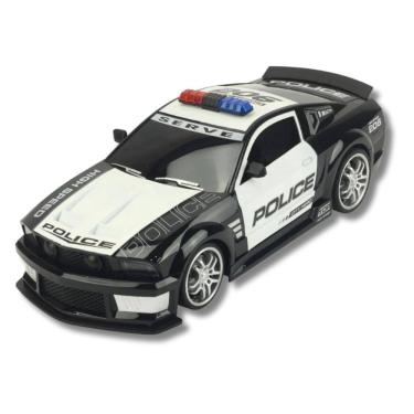 Imagem de Carro De Controle Remoto Policial Preto E Branco - Bbr Toys
