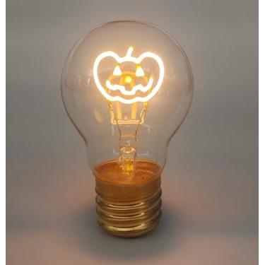 Imagem de VENUSOP Luzes neon de rosto de abóbora, sinal LED alimentado por USB, luz decorativa divertida, para casa, quarto de criança, escritório, casamento, festa de aniversário, decoração para meninos e