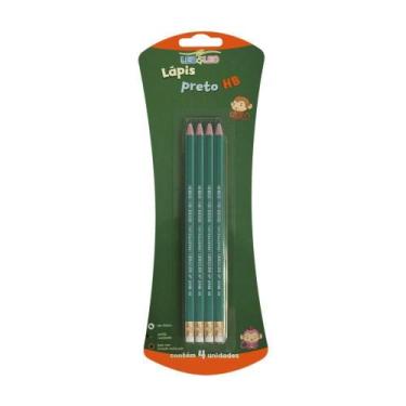 Imagem de Lapis Grafite Hb Res Blistercard Com 4un  - Léo&Léo - Loja Das Princes