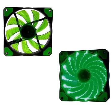 Imagem de Cooler Fan 120Mm Verde 16 Leds F20 Oex Game - OEM
