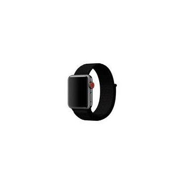 Imagem de Pulseira Nylon Loop para Appl e Watch 40mm e 38mm -PRETO - xdoria