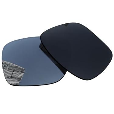 Imagem de Acefrog Lentes de reposição polarizadas de 1,5 mm para óculos de sol Oakley Sliver OO9262 57 mm, material atualizado, resistente a impactos - prateado cromado polarizado espelhado - 1,5 mm