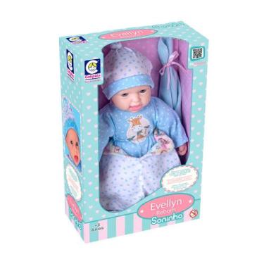 Imagem de Boneca Evellyn Reborn Soninho Cotiplas