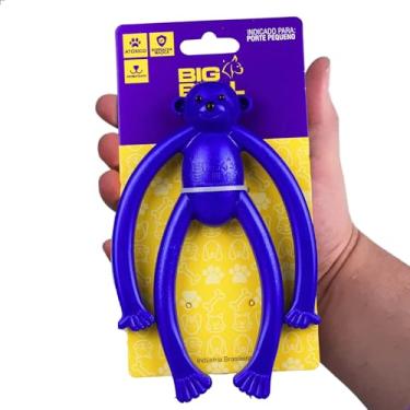 Imagem de Brinquedo Mordedor Para Cachorro Cães Pet Macaquinho Macaco Brinquedo Porte Pequeno - Big Bull Pet (Azul)