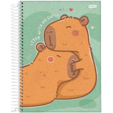 Imagem de Jandaia - Caderno Espiral Universitário CD 10 Matérias 160 Fls Capyvibes Verde FSC