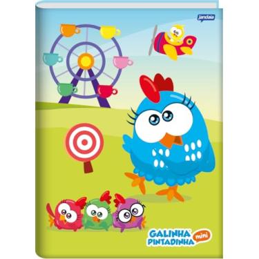 Imagem de Jandaia - Caderno Brochura Universitário Capa Dura 80 Fls Galinha Pintadinha Roda Gigante FSC